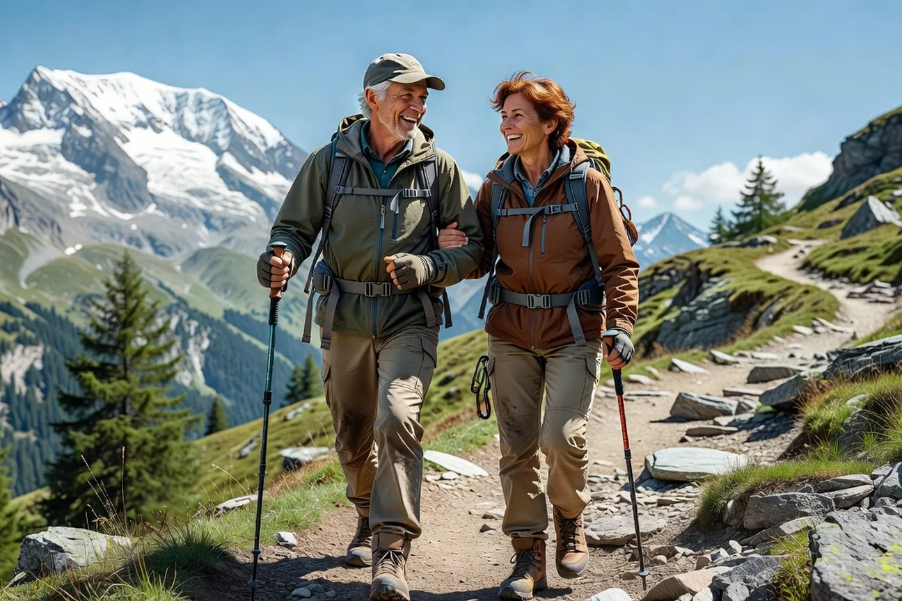 Coach rencontre senior Savoie montagne couple souriant entretien conseils
