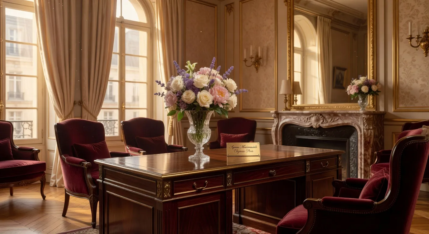 Bureau agence matrimoniale CQMI accueil élégant franco-russe