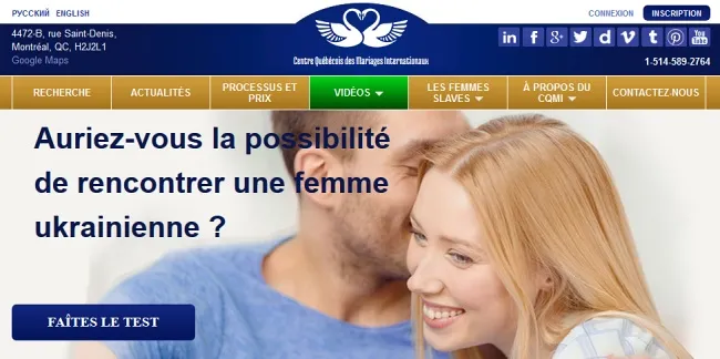 Agence matrimoniale CQMI - rencontres avec des femmes russes et ukrainiennes
